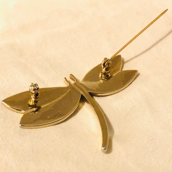 Vintage Monet Dragonfly Brooch - Picture 5 of 8